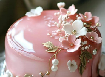 World of Sweet Inspiration and Design Single Layer Cake Designs Pink